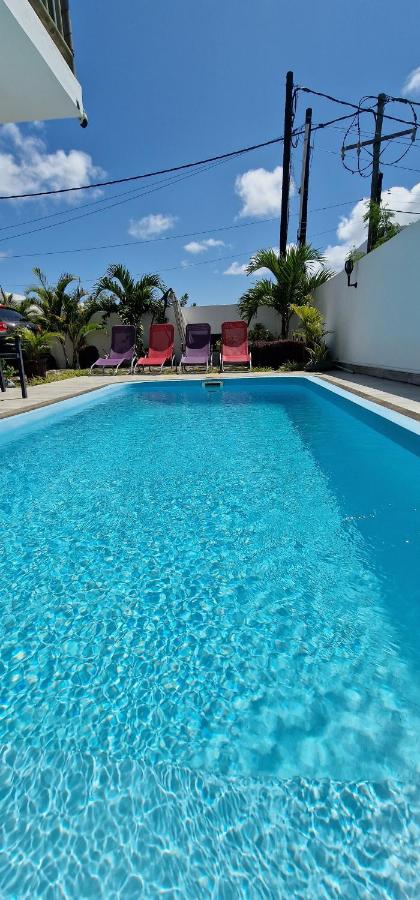 Private pool view at Luxora Villa North Mauritius
